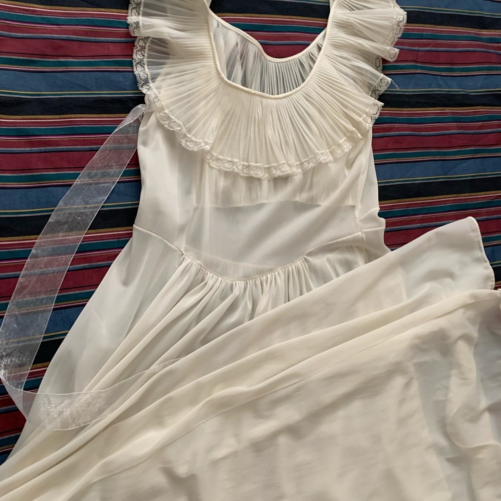 Long White Flowing Dress
